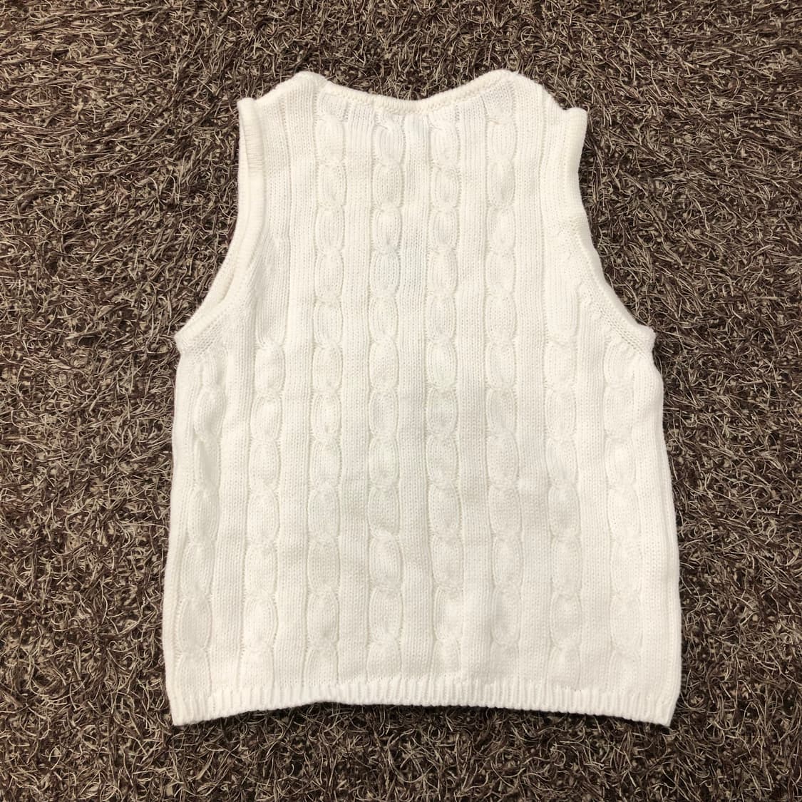 마르디메크르디 꽈배기 케이블 니트 베스트 조끼 상품이미지5