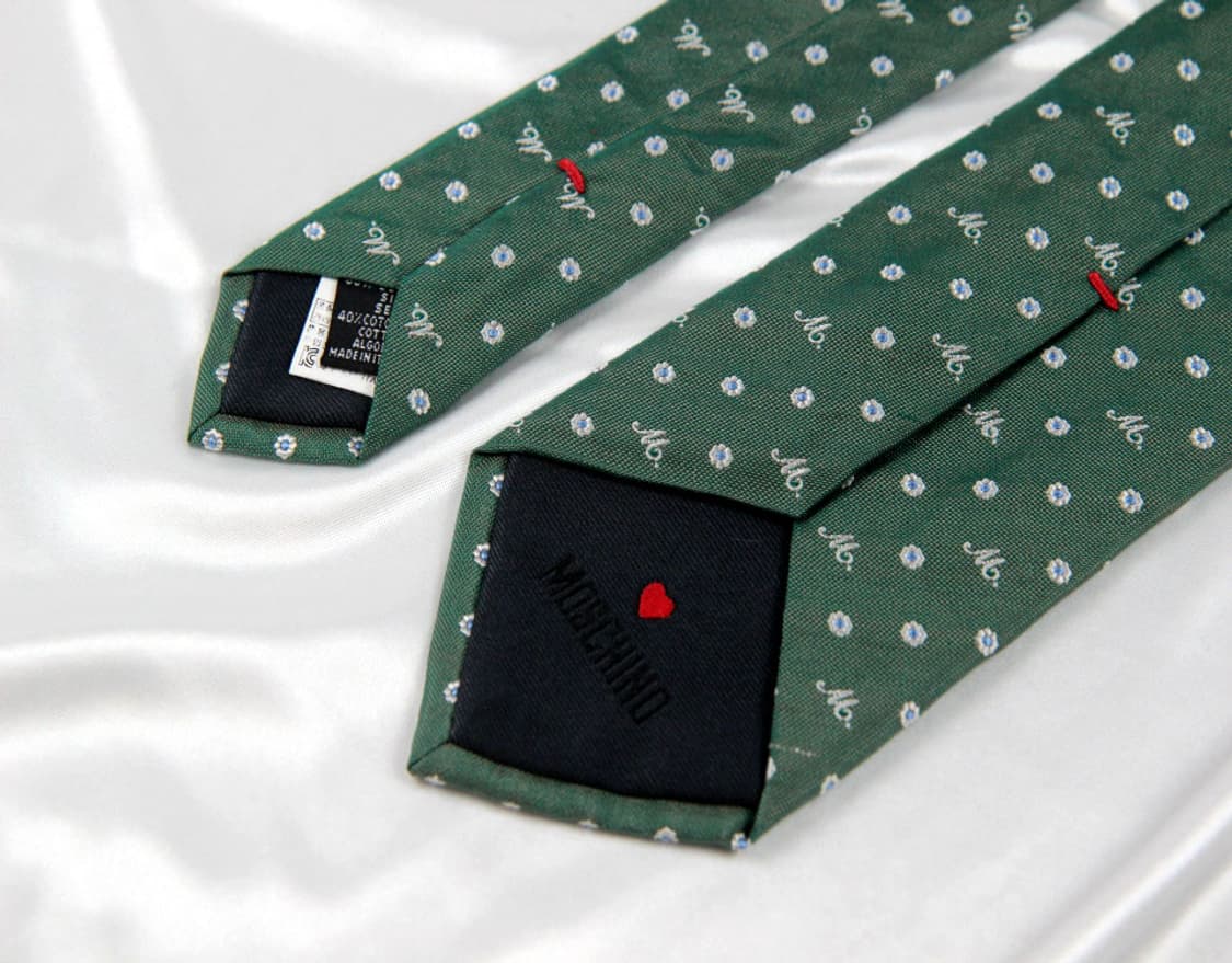 모스키노 8cm 미사용 S등급 신형 남자 명품 넥타이 상품이미지4