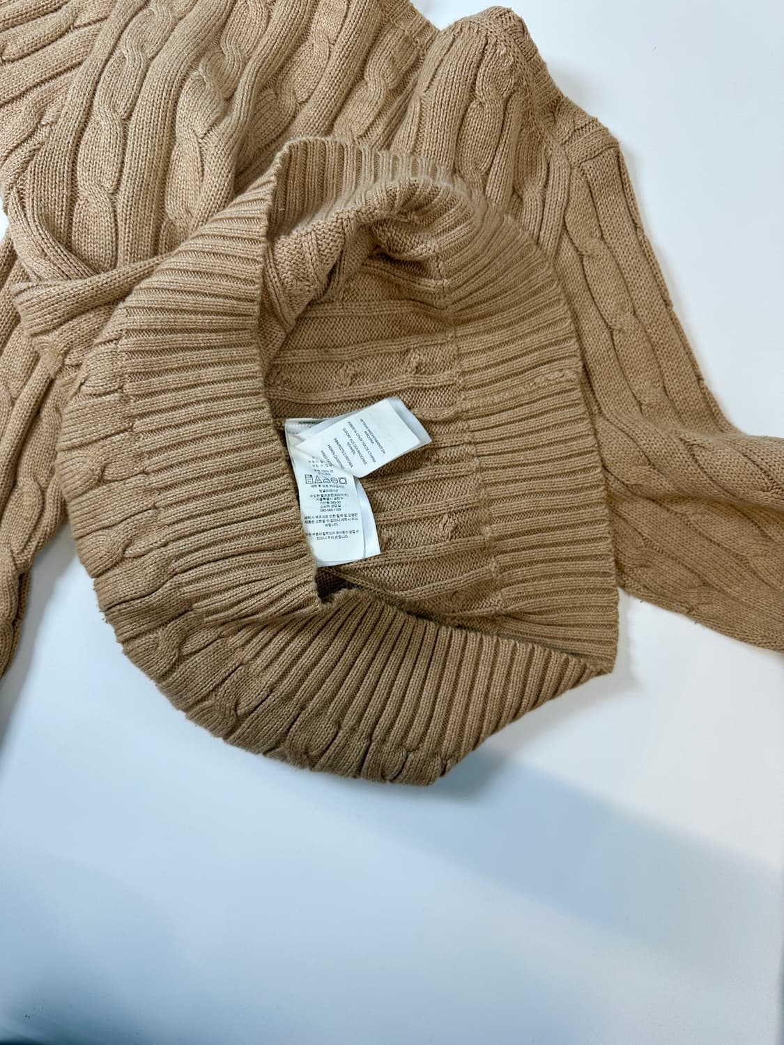 폴로랄프로렌 케이블 니트 브라운 상품이미지4