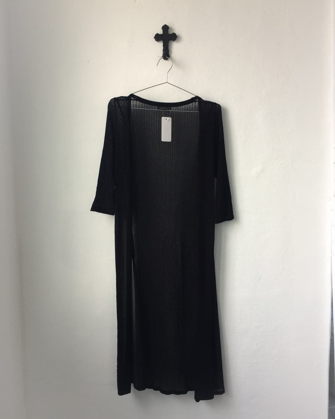 Flare point long open cardigan 상품이미지1