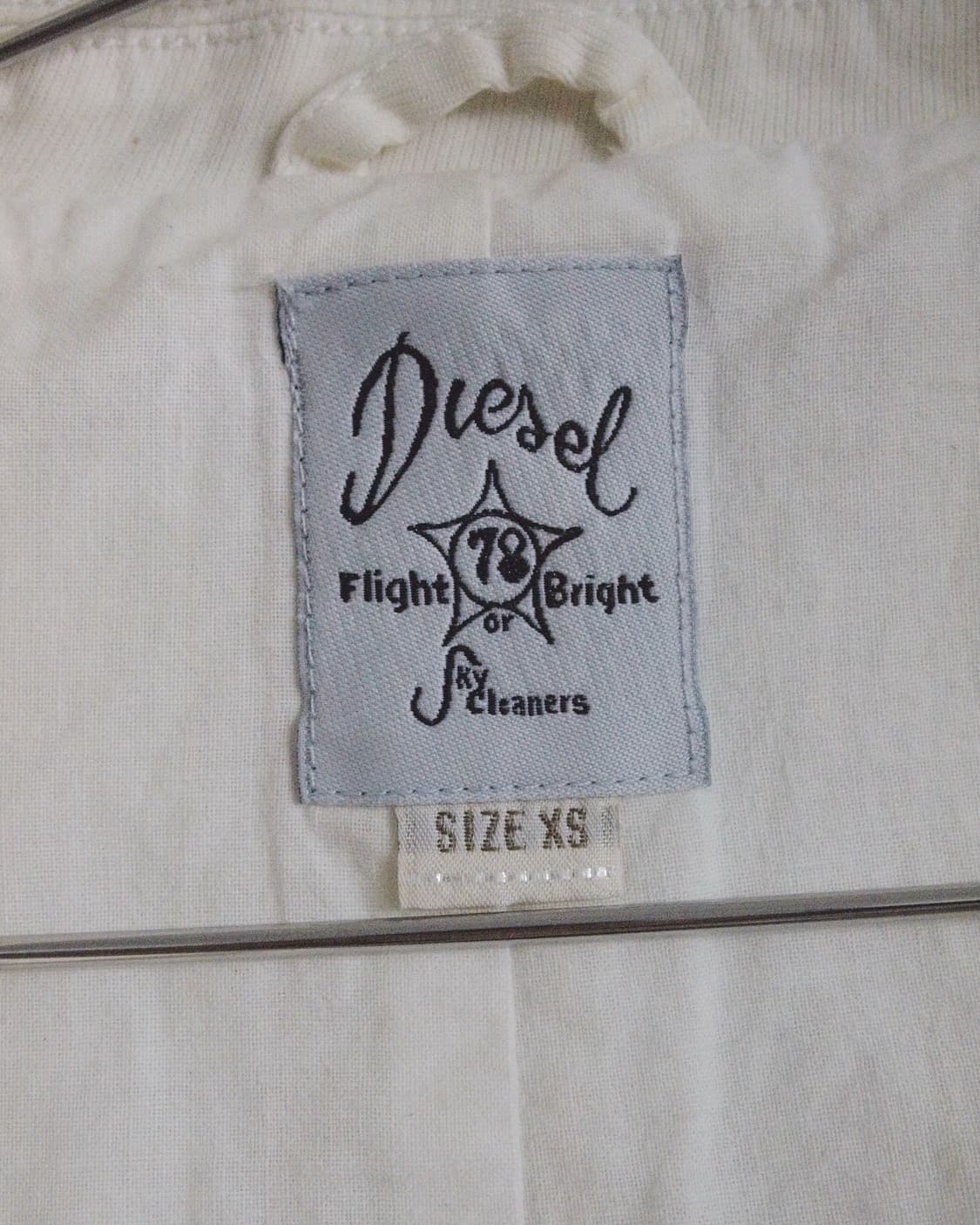 디젤 크롭컷 화이트 코튼 본디지 플라이트 자켓 상품이미지9