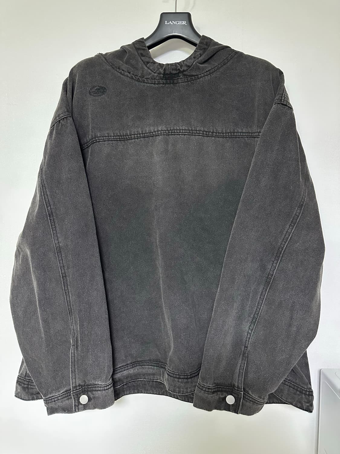 나이스고스트클럽 데님 풀오버 후드 자켓 상품이미지1