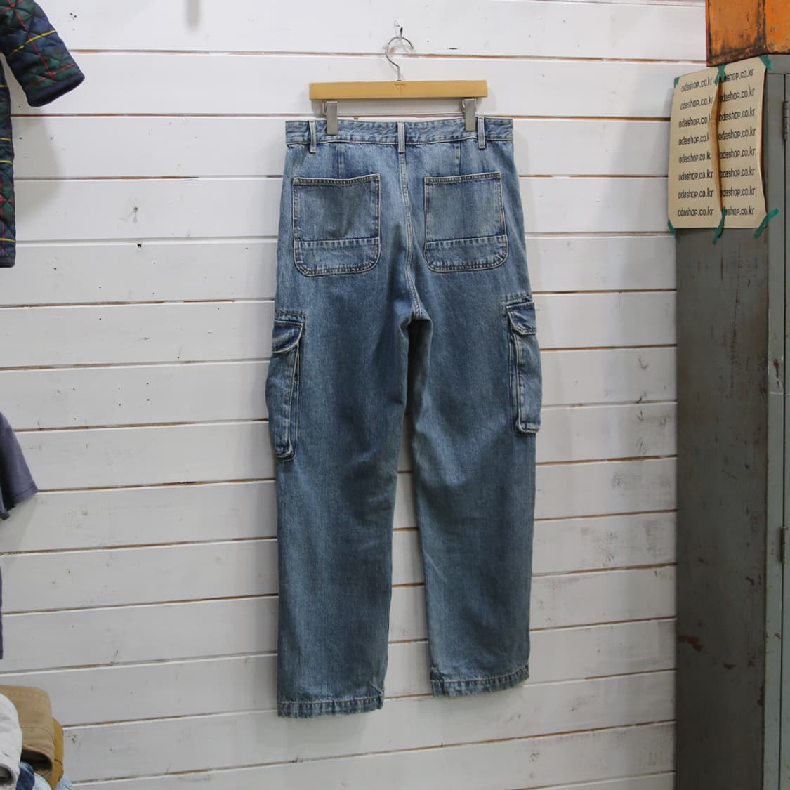 (착용컷) ZARA 데님 카고 팬츠 (남성용 34) 상품이미지2
