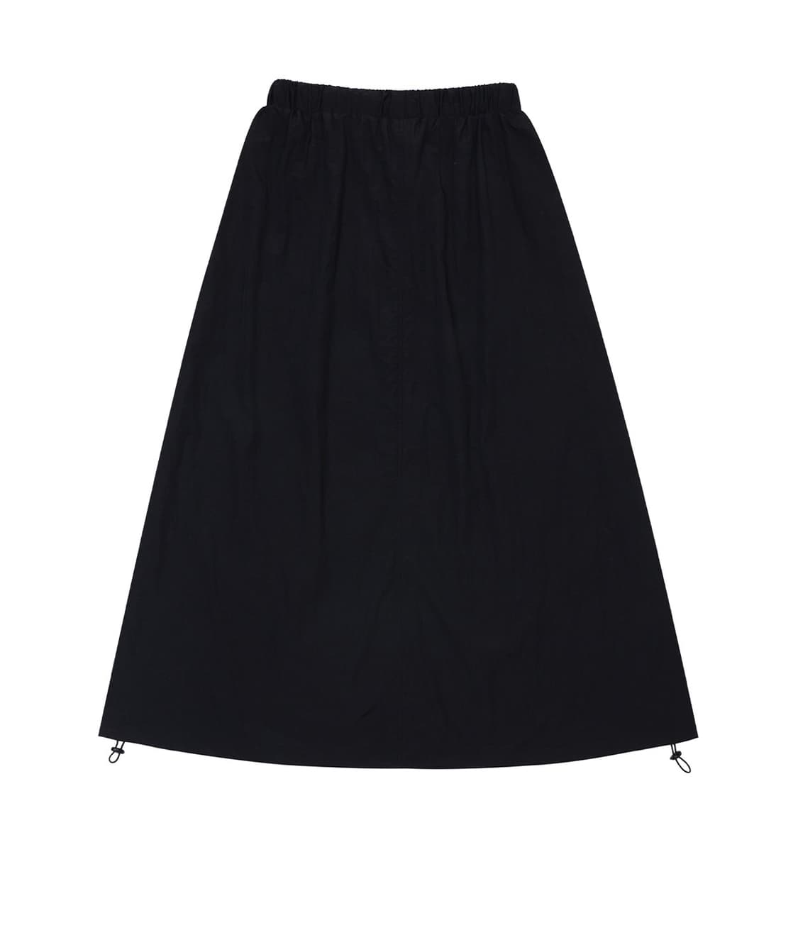  YEEL SPORTY NYLON MAXI SKIRT BLACK 상품이미지3