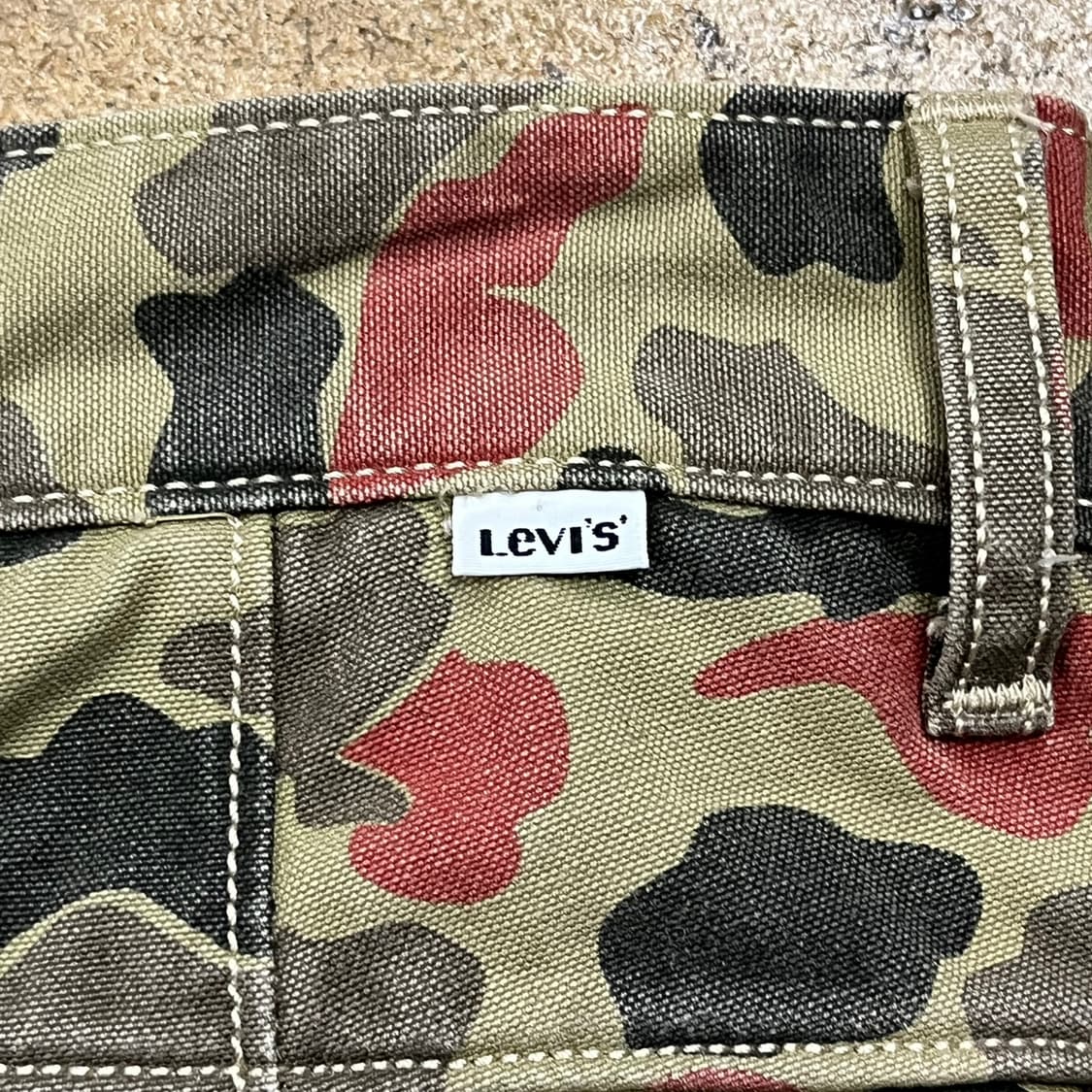 [정품/28,32] 리바이스 502 덕 카모 카고 팬츠 b10 상품이미지4