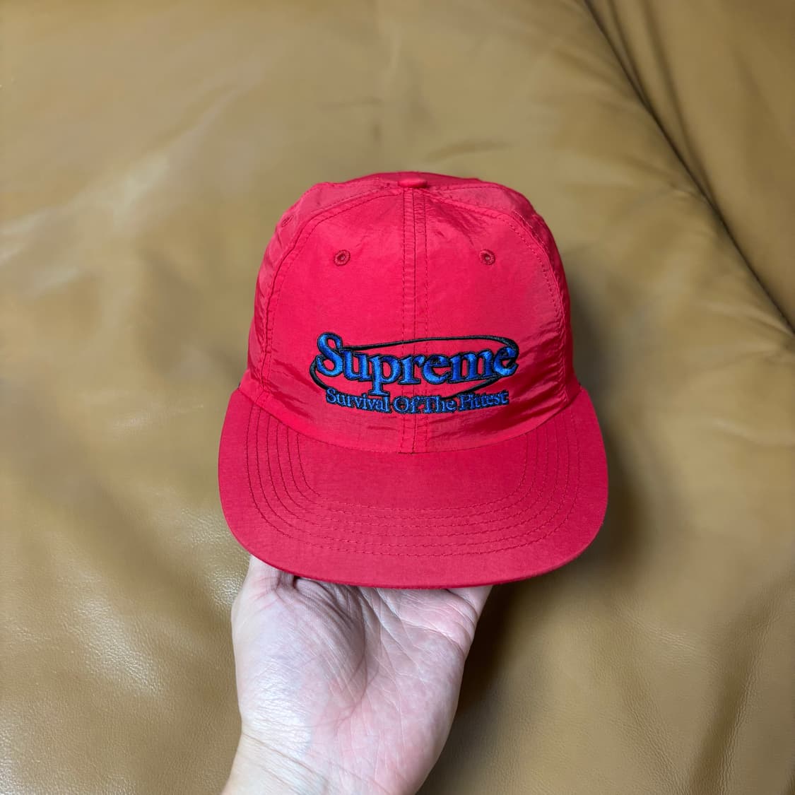 Supreme 슈프림 서바이벌 레드 6패널 볼캡 모자 (Red) 상품이미지3