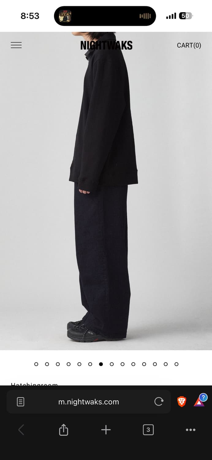 해칭룸 와이드 진 인디고 퍼플 상품이미지4