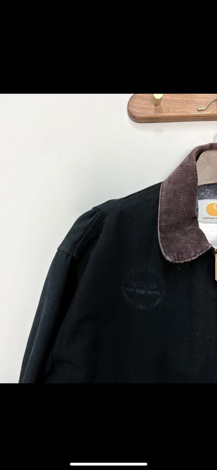 칼하트 j01 디트로이드 워크자켓 블랙 H2508 상품이미지4