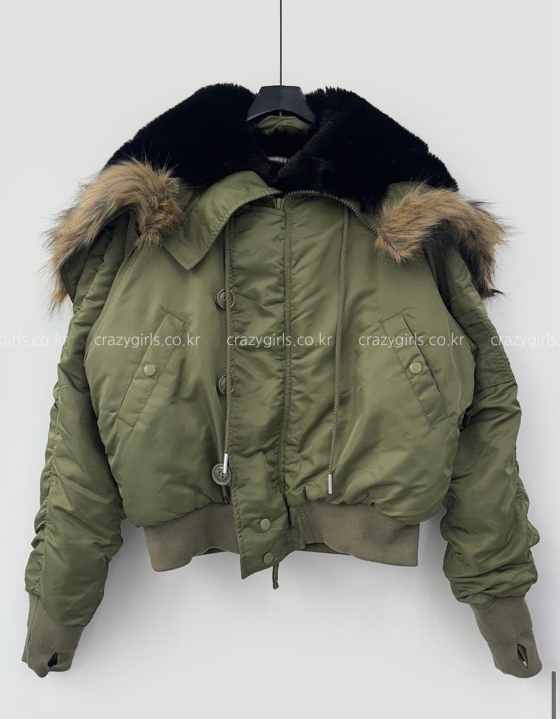 크레이지걸스 덕다운항공셔링패딩점퍼 상품이미지2