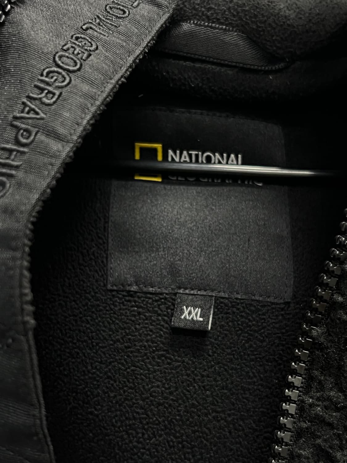 내셔널지오그래픽 양털 셰르파 플리스 후드 집업 자켓 블랙 상품이미지4