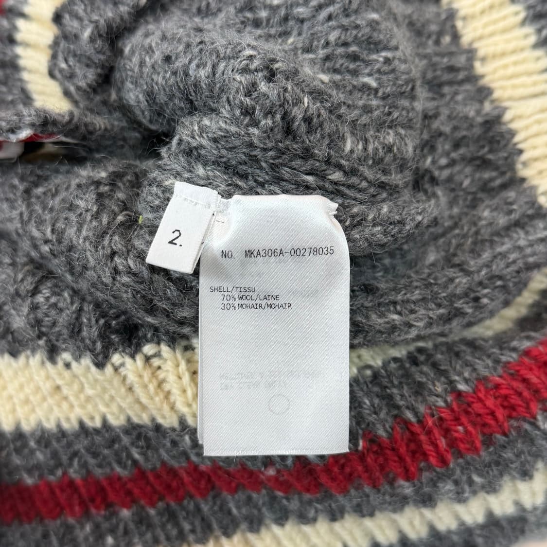 [리오브] 톰브라운 클래식 RWB 아란 케이블 트위드 모헤어 니트 상품이미지5