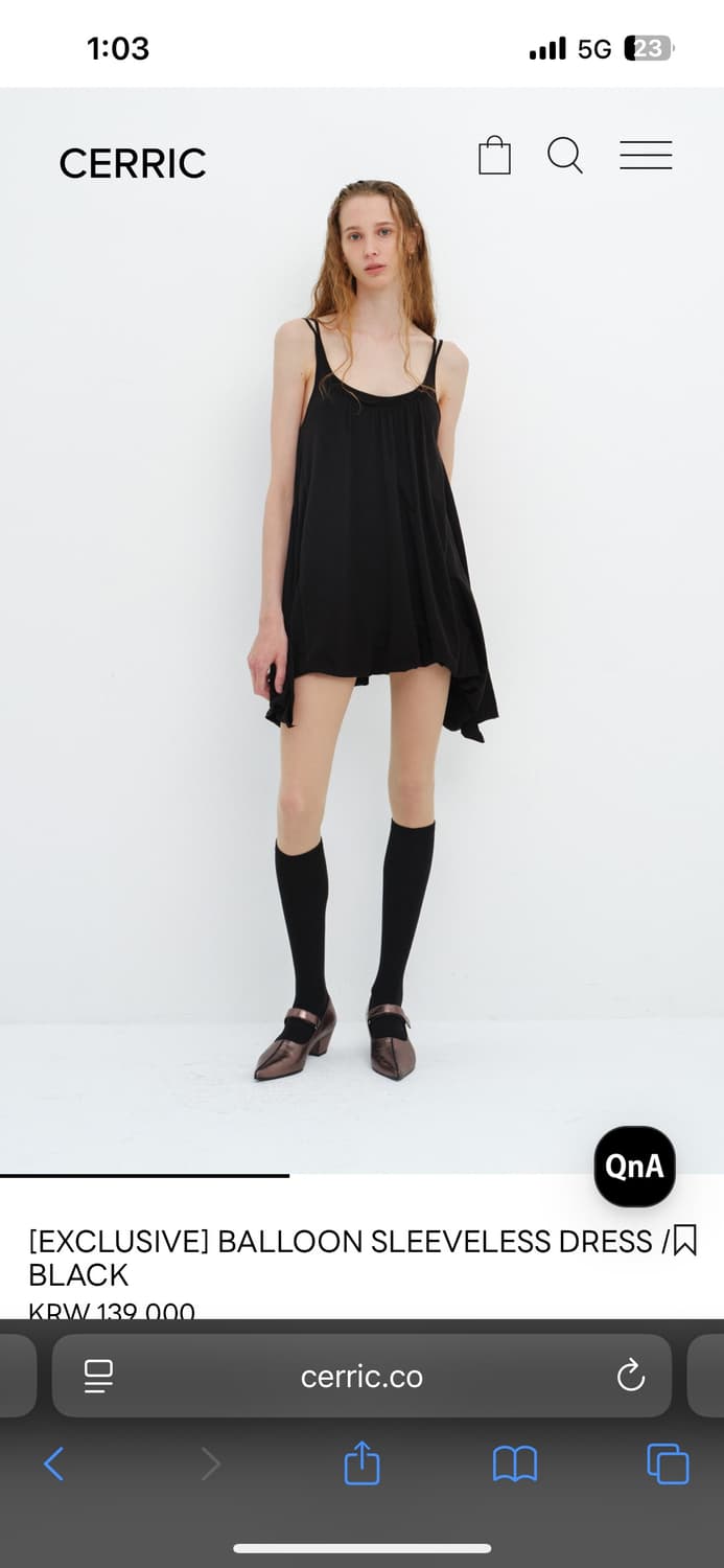 BALLOON SLEEVELESS DRESS 상품이미지2