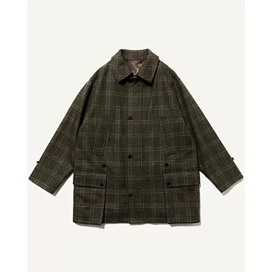 아프레쎄 A.PRESSE Hunting Half Coat 올리브2사 상품이미지1