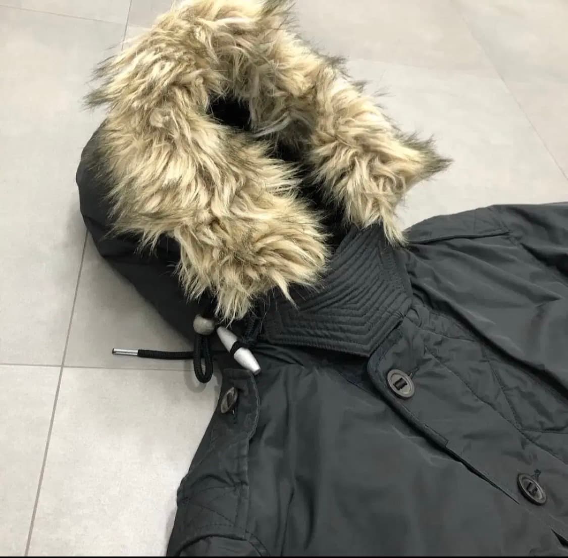 폴로 랄프로렌 N3B 덕다운 파카 L 밀리터리 피쉬테일 점퍼 블랙 상품이미지2