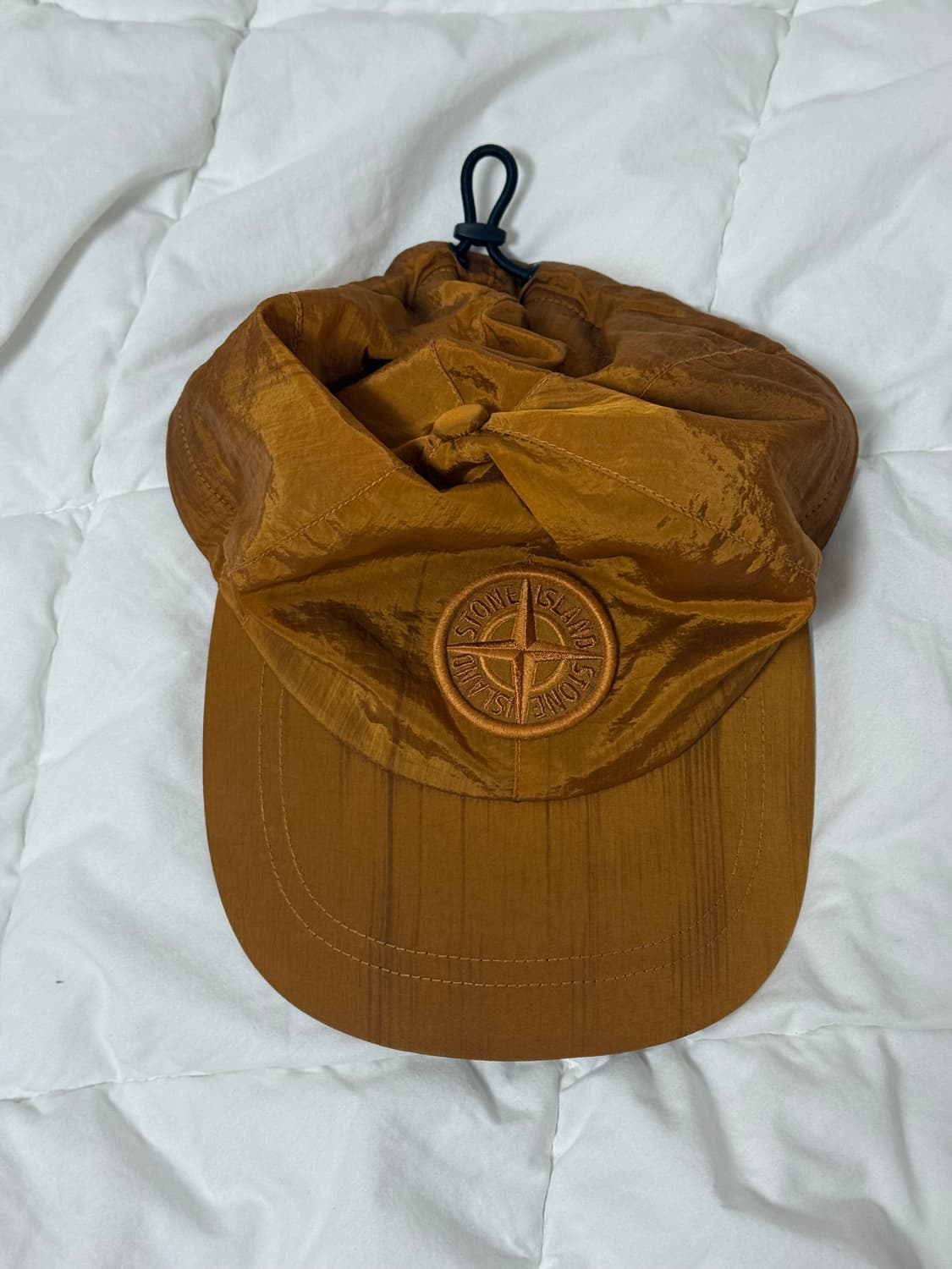 스톤아일랜드 나일론 오렌지 볼캡 모자 XL 상품이미지1