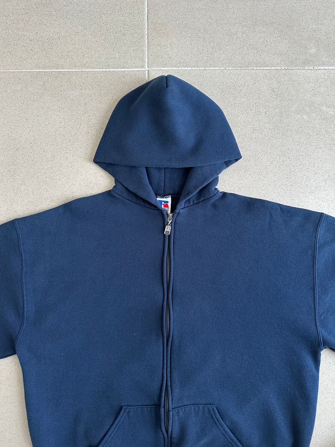 90s 빈티지 러셀 후드집업 네이비 XL USA 상품이미지4