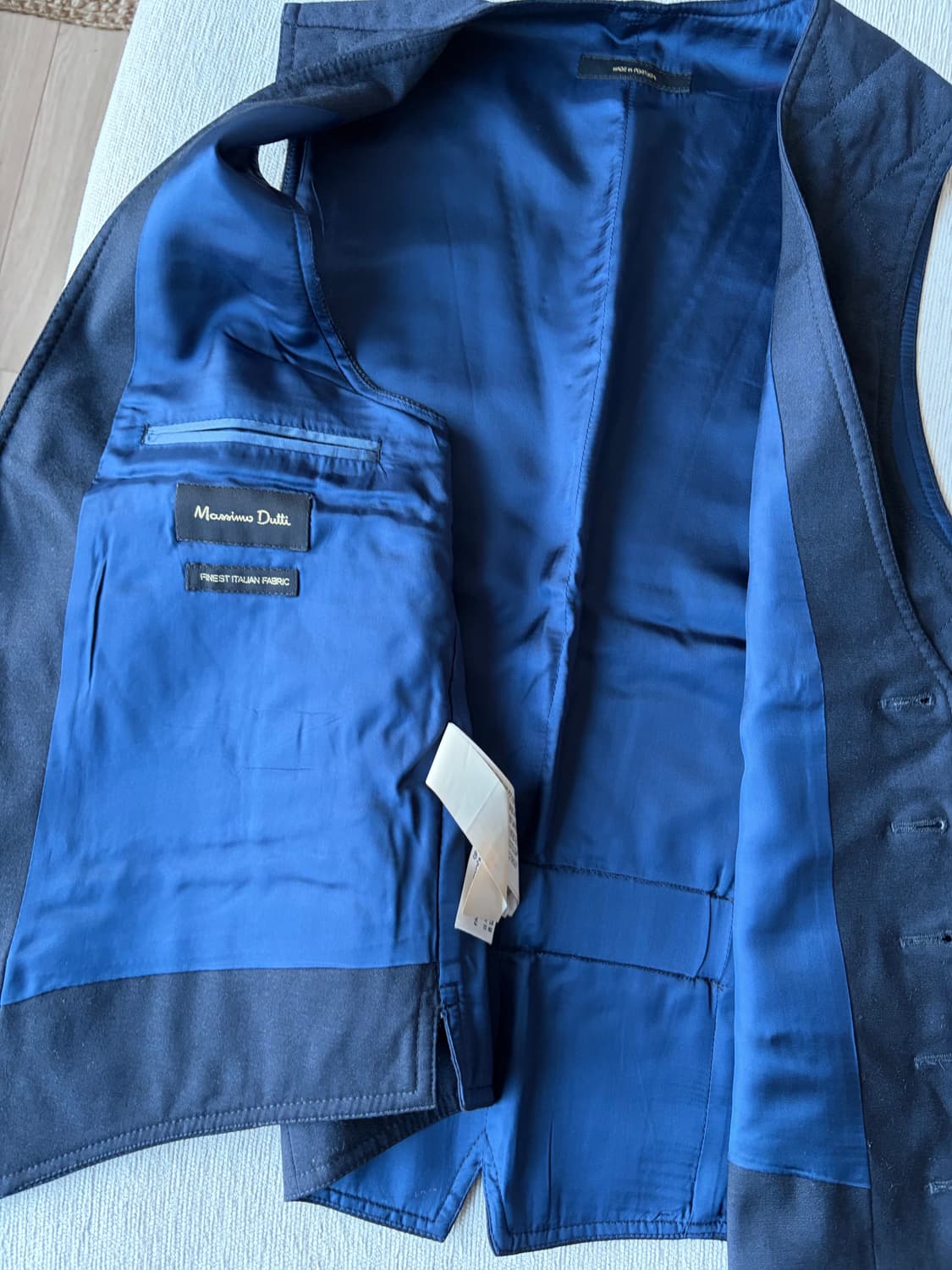 Massimo Dutti 남성 퀼팅 조끼 M 네이비 상품이미지2