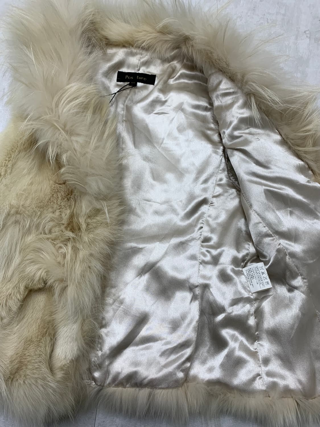 베이지 여우 퍼 베스트 #06 상품이미지4