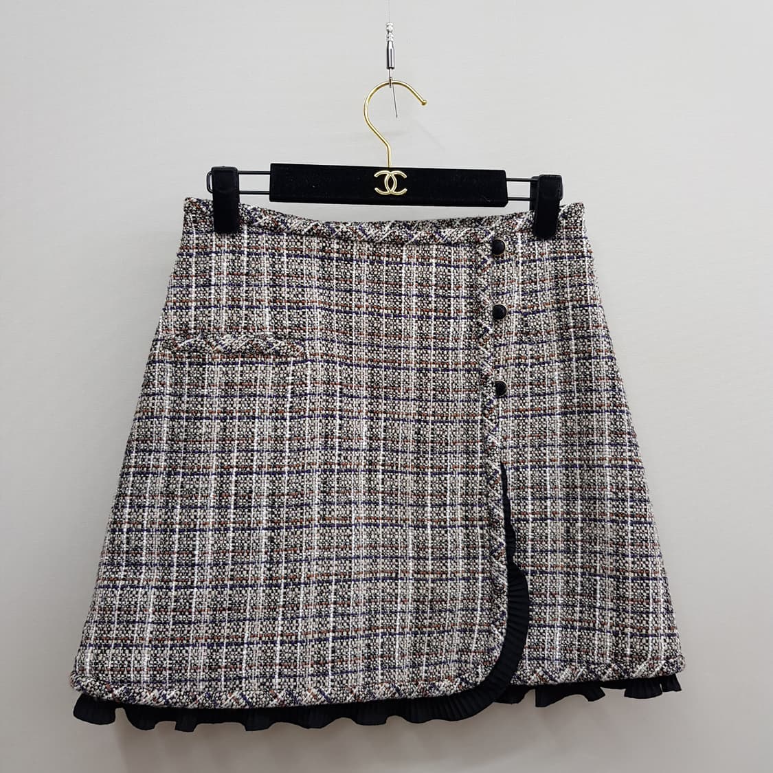 산드로 SANDRO 트위드 크롭 자켓 스커트 투피스 세트 상품이미지6