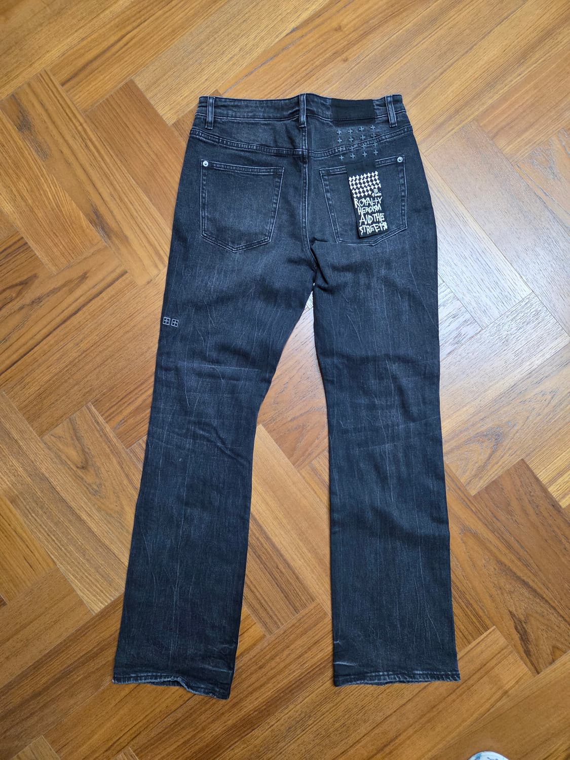 Ksubi 블랙 데님 옆라인 포인트 부츠컷 청바지 상품이미지2