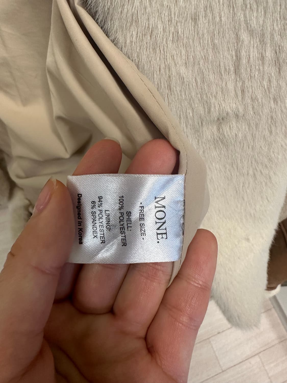 모네 에디트 퍼자켓 리본빛 퍼자켓 상품이미지3