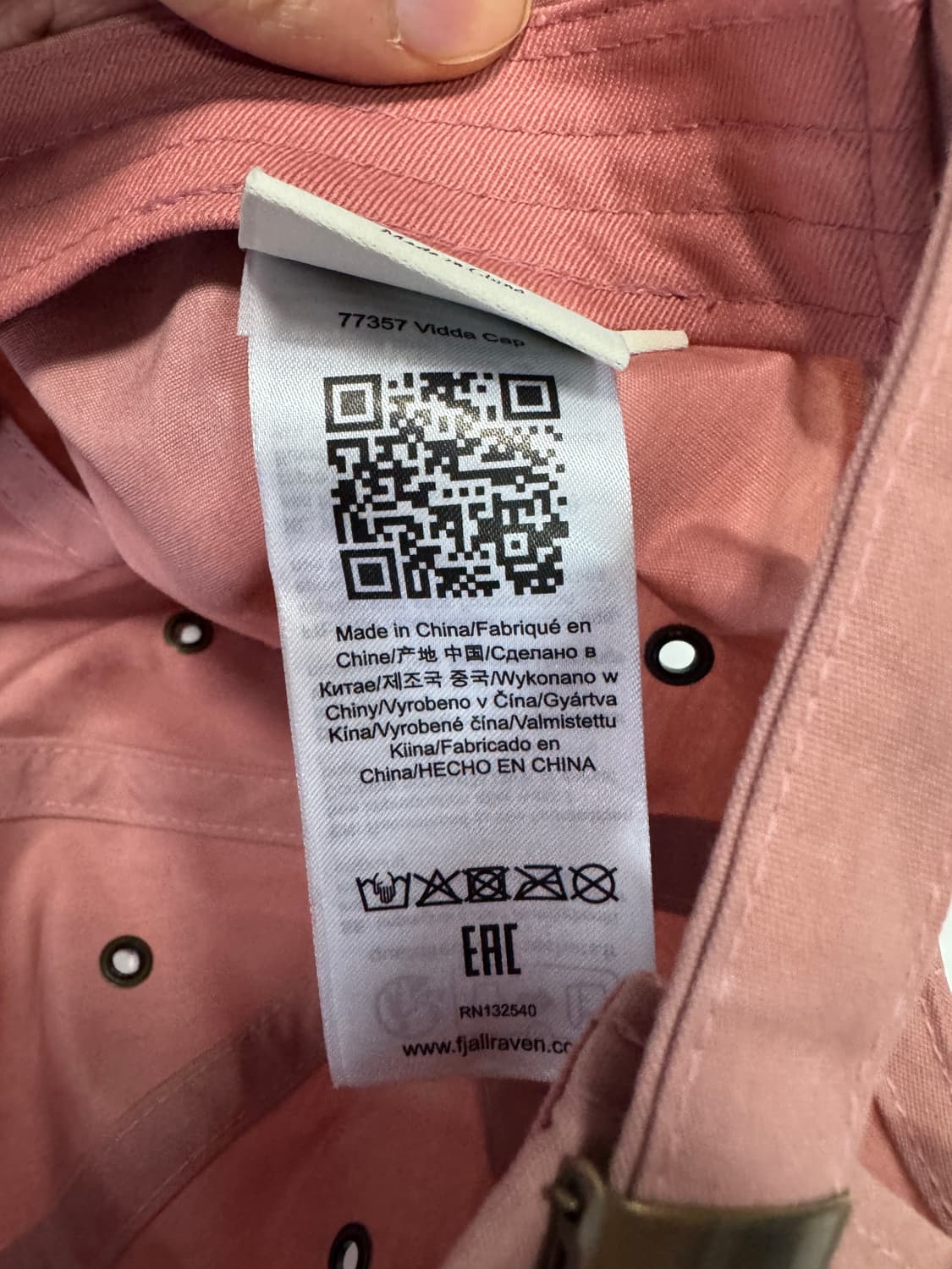 정품 인증!! 피엘라벤 핑크 볼캡 L~XL 상품이미지3