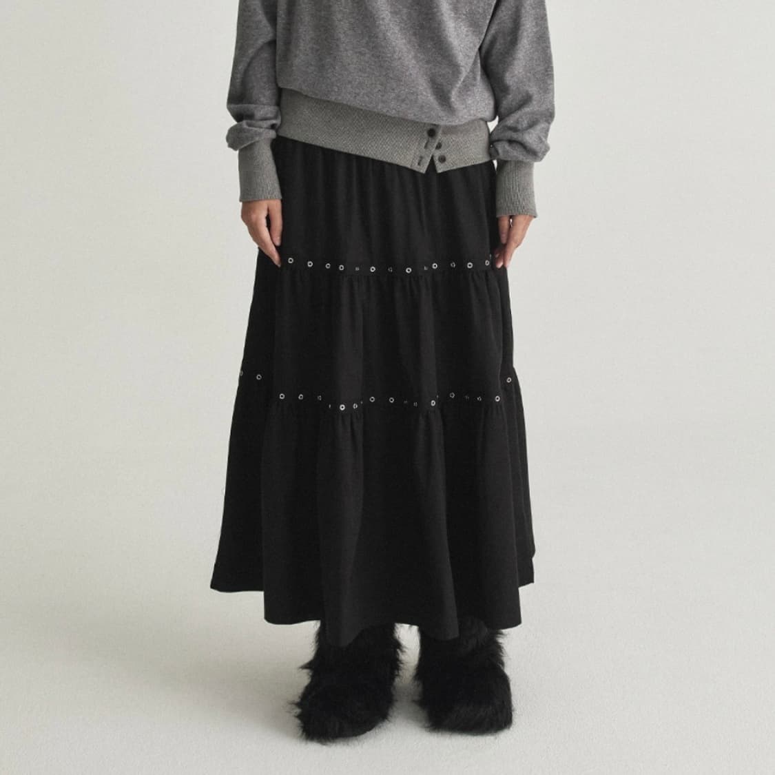 디어스토커 캉캉 맥시 스커트 상품이미지2