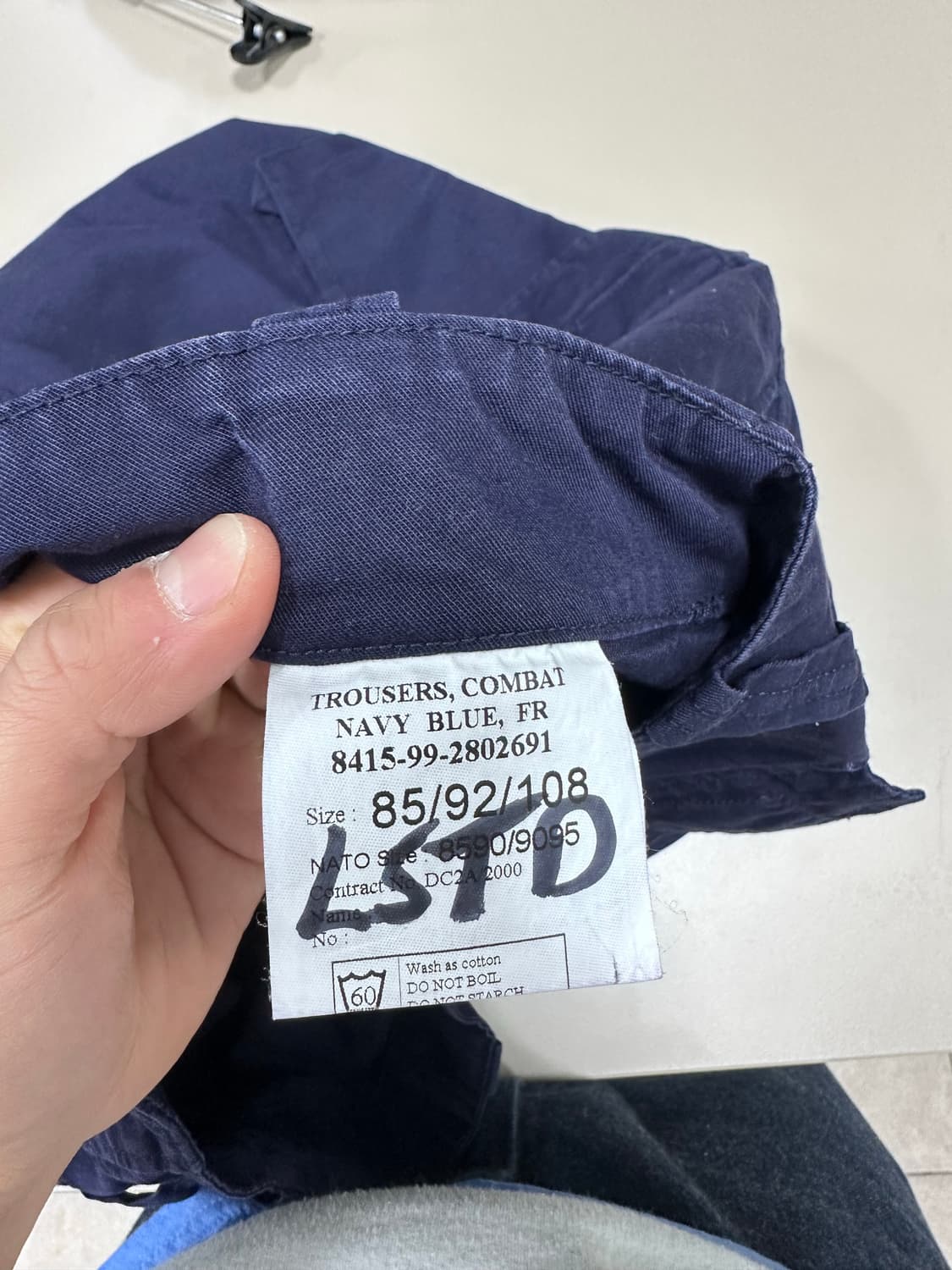 빈티지 영국군 로얄 네이비 컴뱃 팬츠 32 상품이미지5