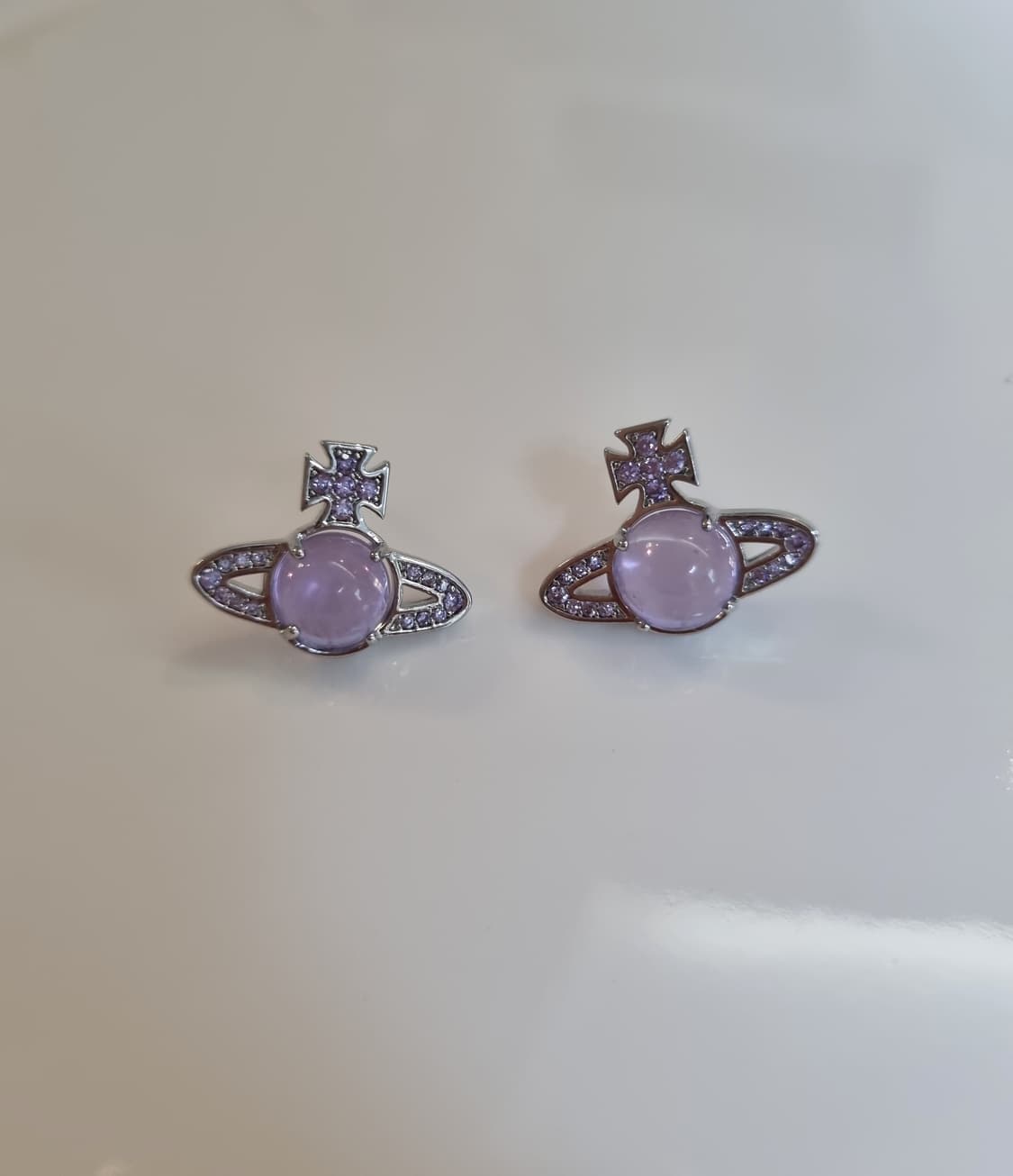 비비안웨스트우드 업사이클링 퍼플볼 귀걸이 상품이미지1