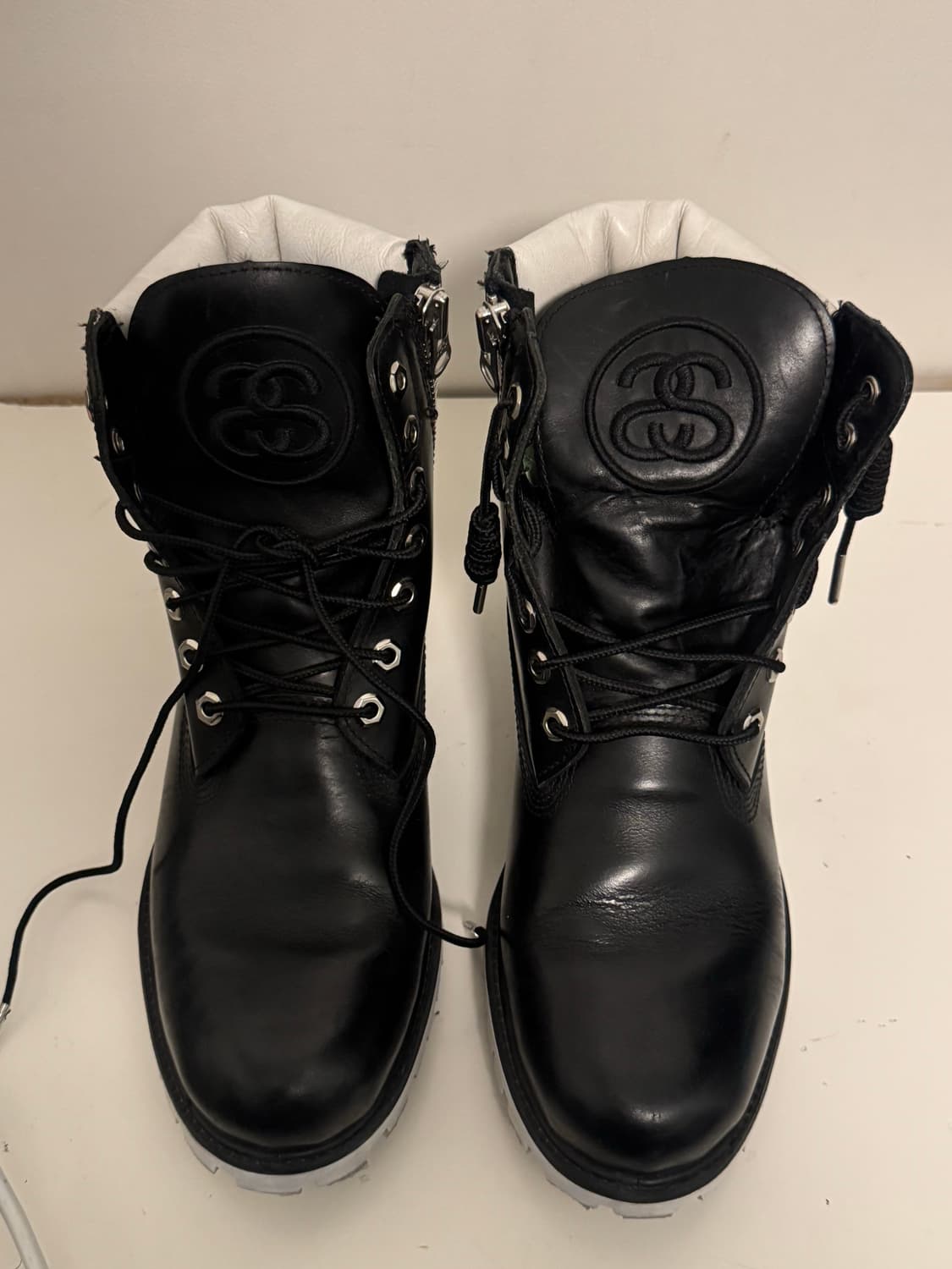 스투시 X 팀버랜드 14시즌 레더 부츠 블랙 (US11/290) 상품이미지5