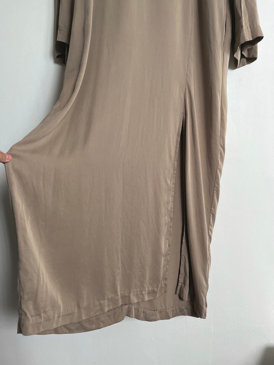 tencel long dress (beige) 상품이미지3