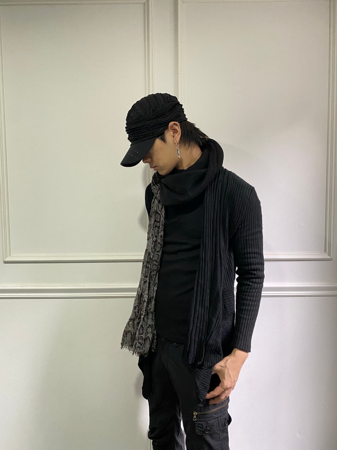 JPN Unbalanced Layering Cardigan 상품이미지8
