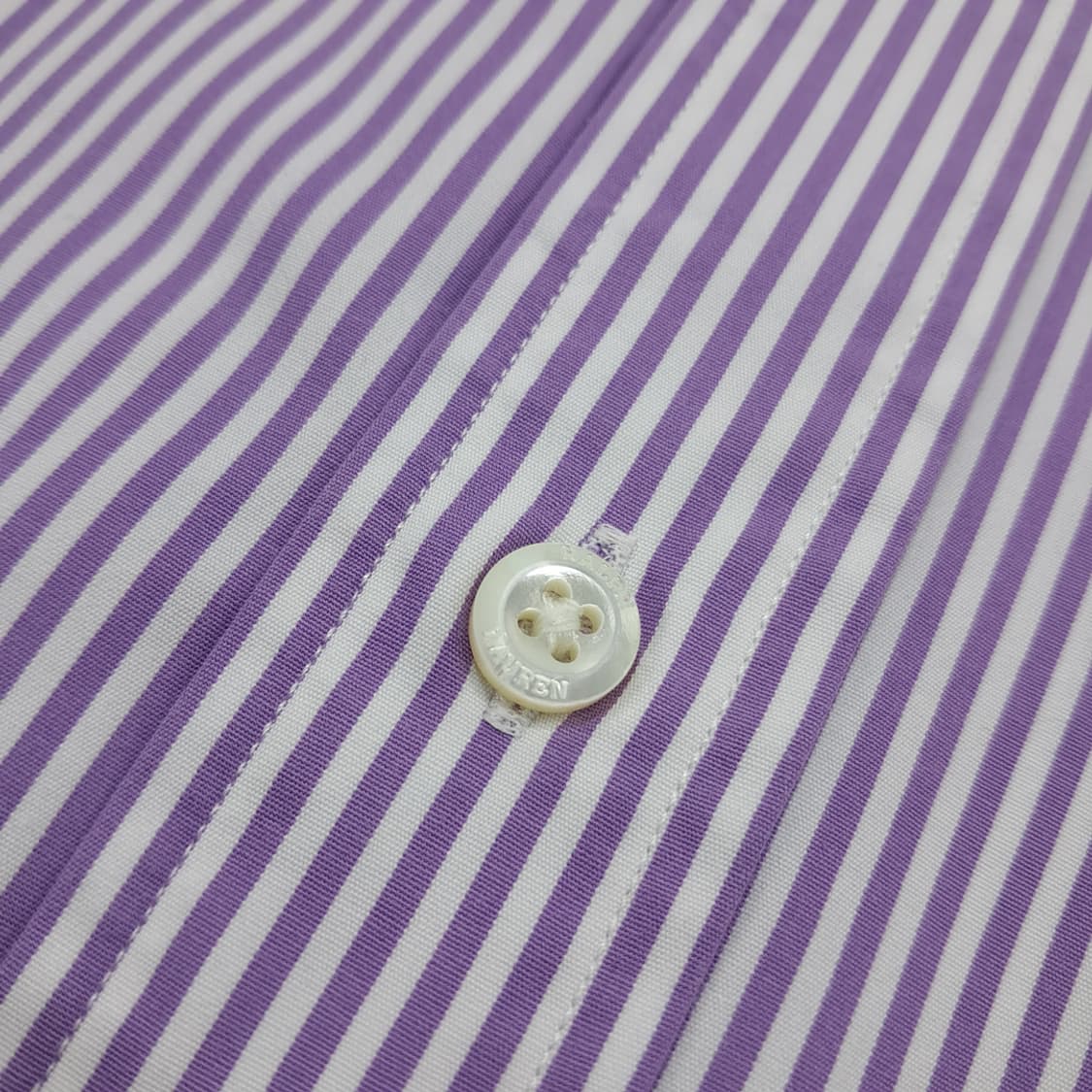 CN823 3XLT 폴로 랄프로렌 퍼플 스트라이프 긴팔 셔츠 남방 상품이미지6