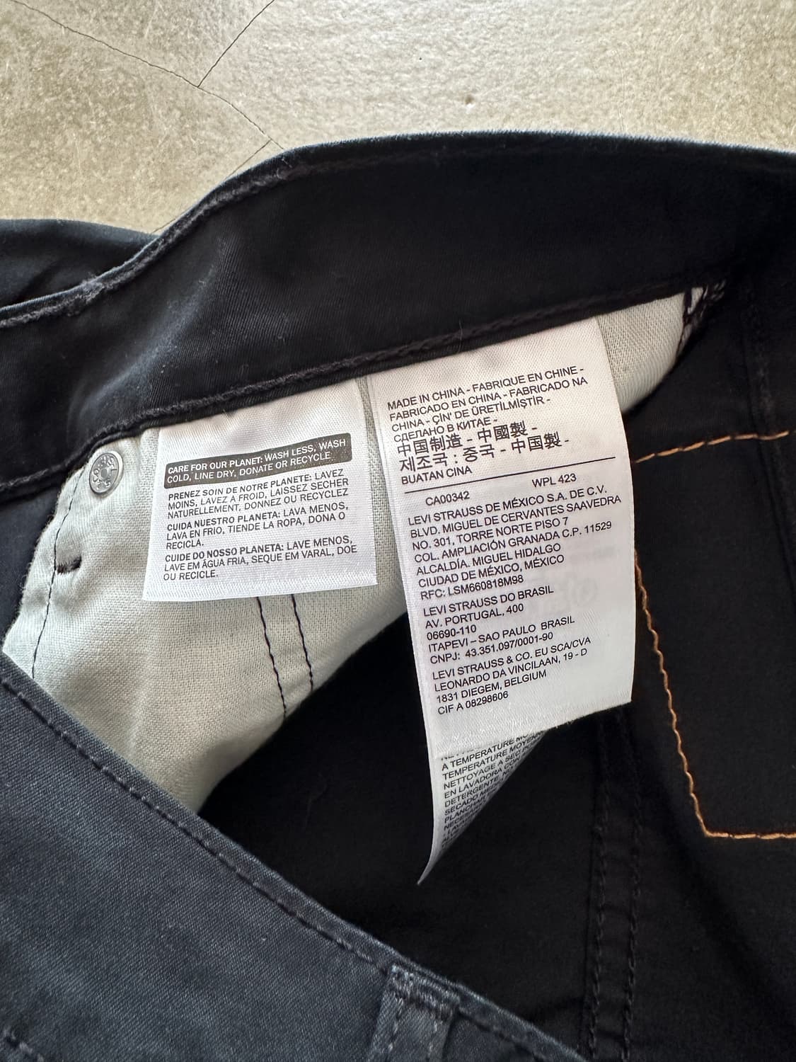 Levi’s 505 Black Cotton Pants 상품이미지4