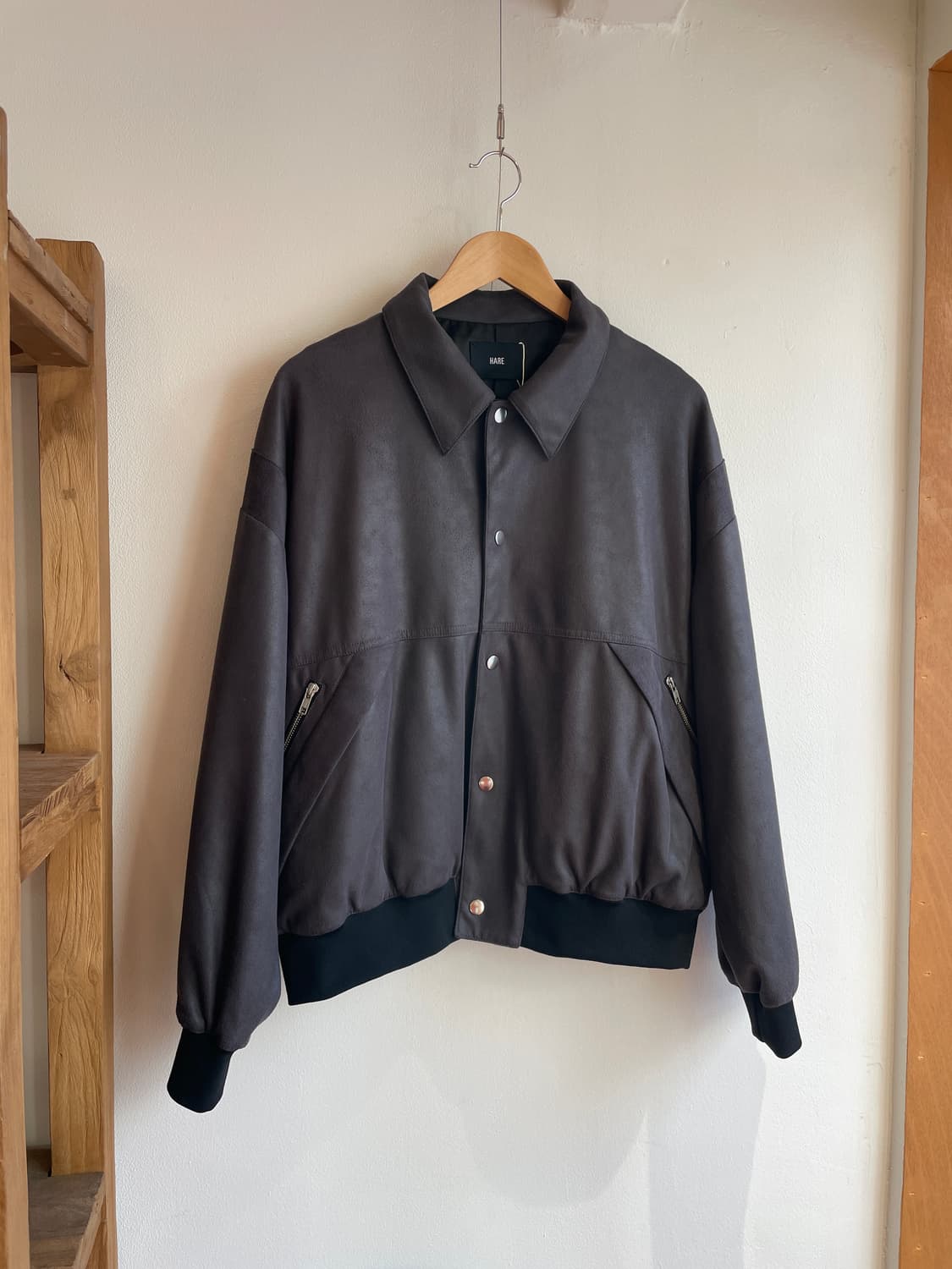 하레 비건레더 블루종 자켓 (Free) 상품이미지1