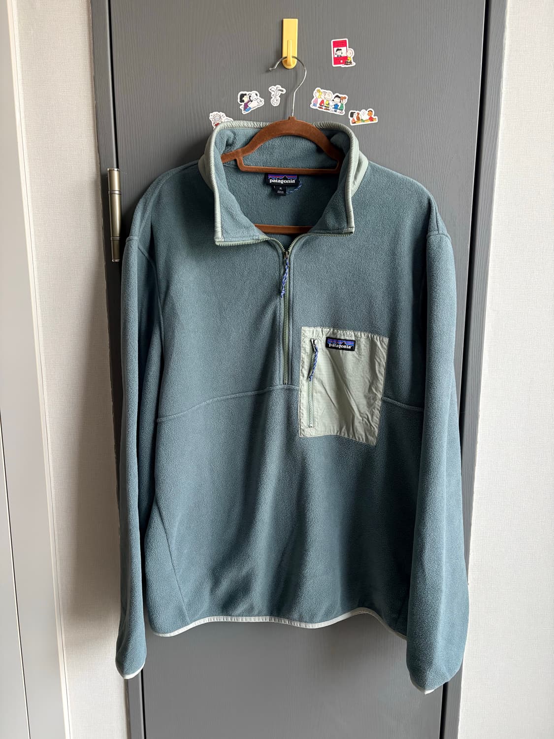 (XL) 파타고니아 마이크로디니 플리스 하프 집업 세이지 그린 상품이미지2