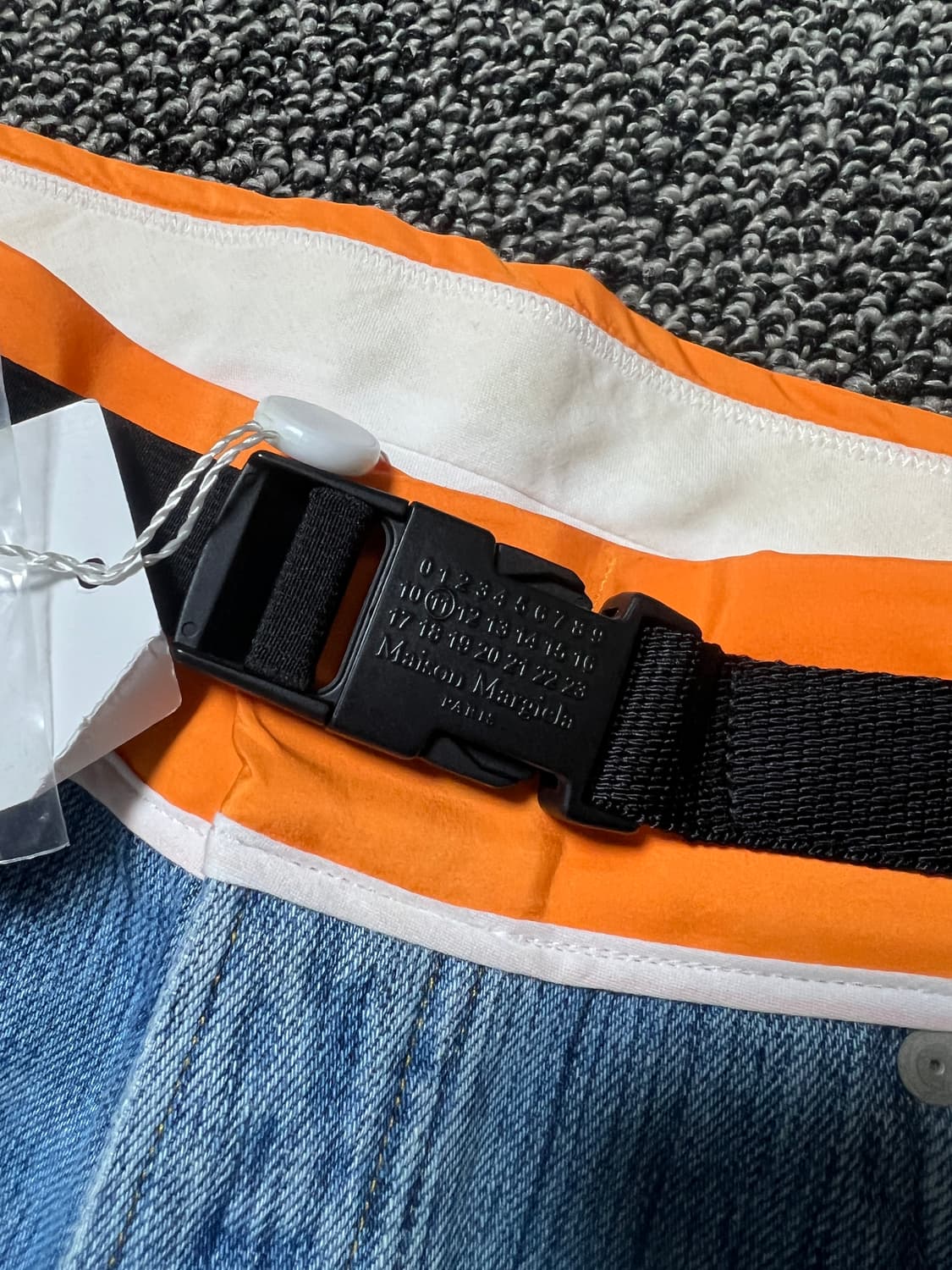 마르지엘라 스티치 콘트라스팅 밴드 스트레이트진 30사이 상품이미지3