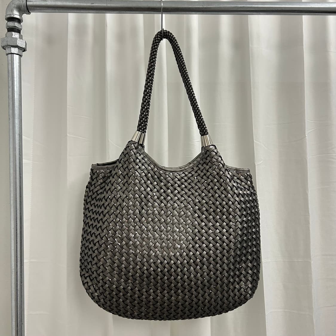 요지 야마모토 YSACCS 레더 매쉬 숄더백 상품이미지3