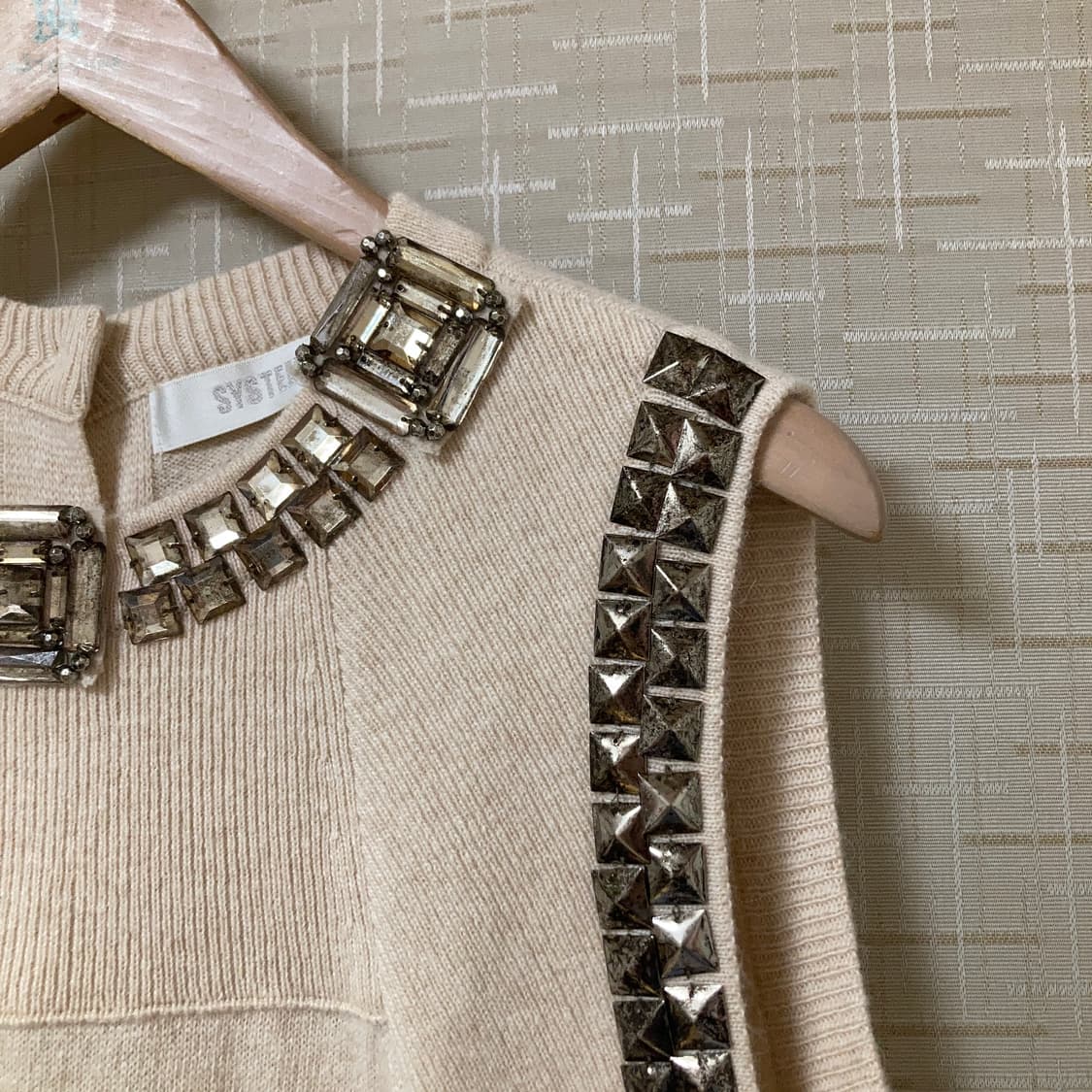 [새제품] 한섬 시스템  모 캐시미어 앙고라 니트베스트 상품이미지2