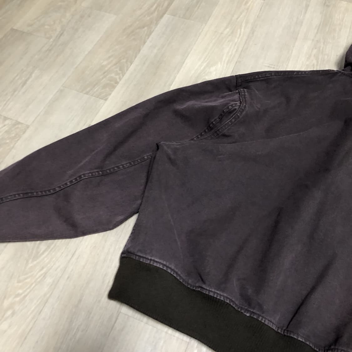 (L) 새상품 파르티멘토 VTG 워시드 워크 후드 집업 브라운 상품이미지8