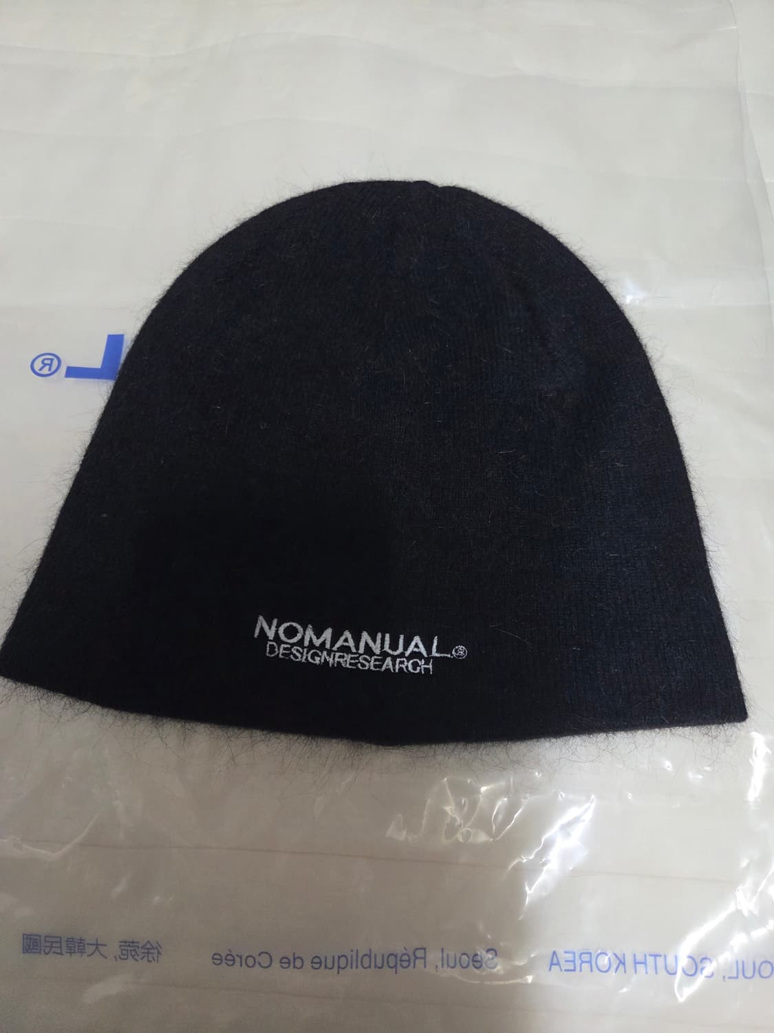 [새상품] 노매뉴얼 HAIRY BEANIE 비니 블랙 상품이미지3