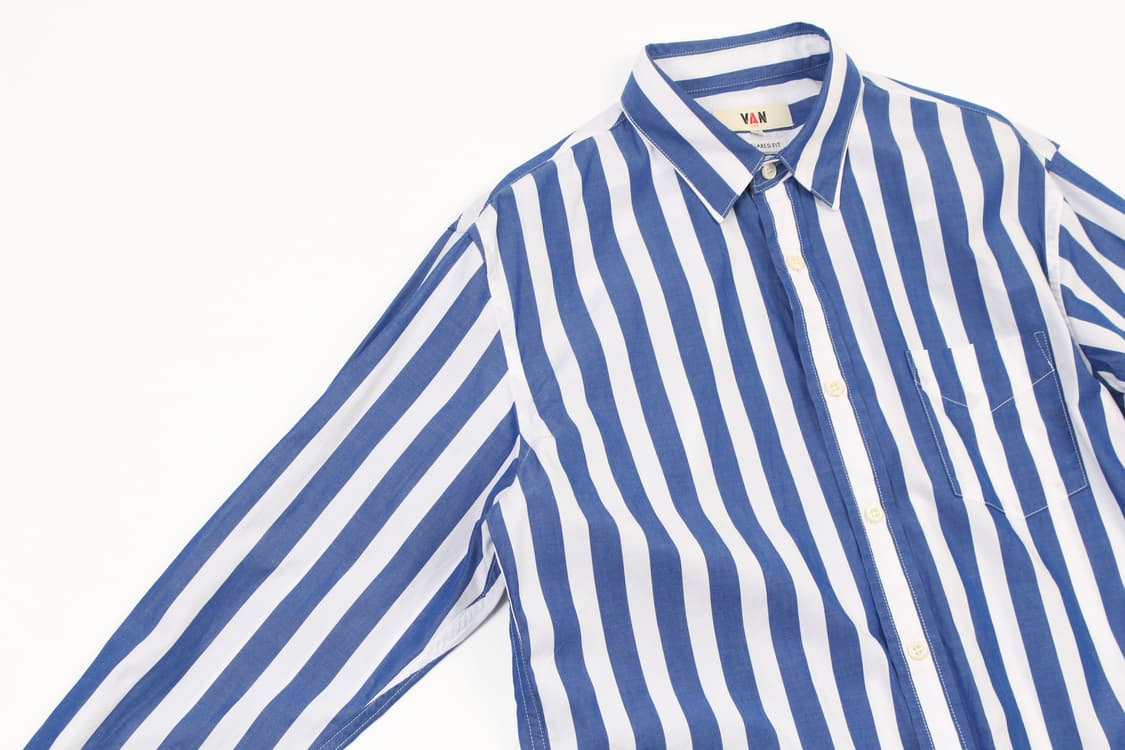 VAN JAC Stripe Button Down Shirt 상품이미지4