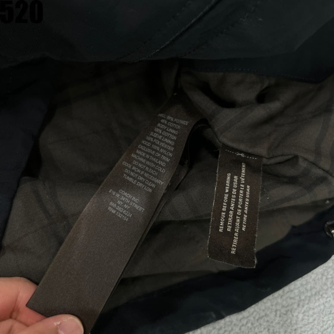 코치 네이비 자켓  상품이미지3