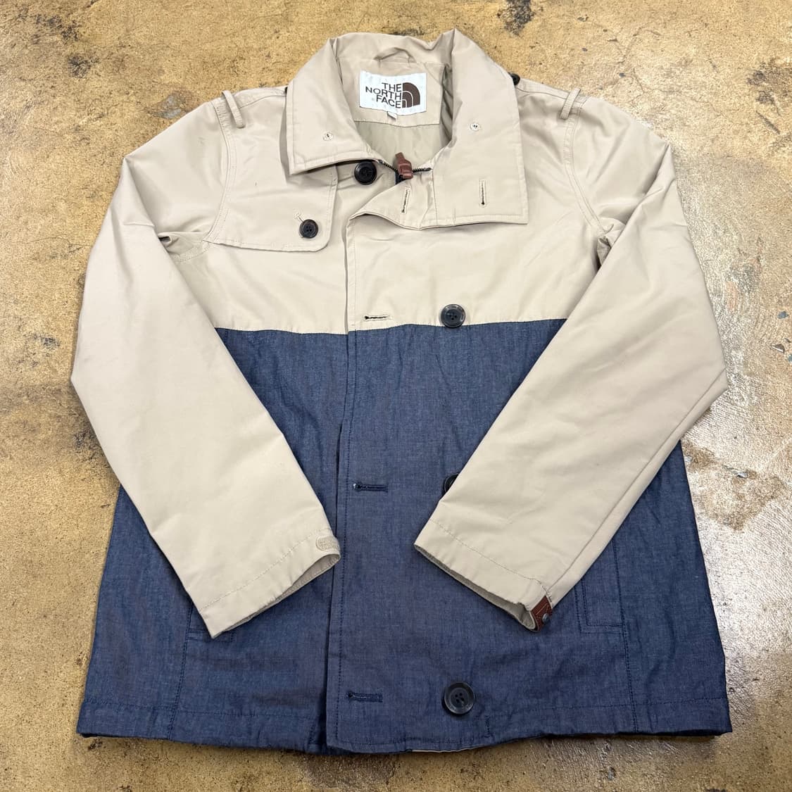 [정품/M] 노스페이스 배색 트렌치 코트 b14 상품이미지2