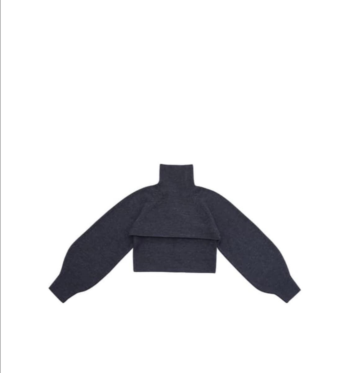 트리밍버드 레이어드 폴라니트 블루그레이 상품이미지3