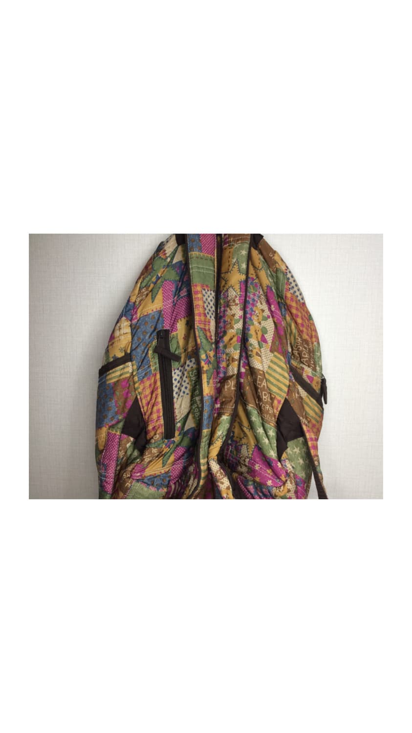 빈티지 패치워크 패디드 모리걸 백팩 상품이미지3