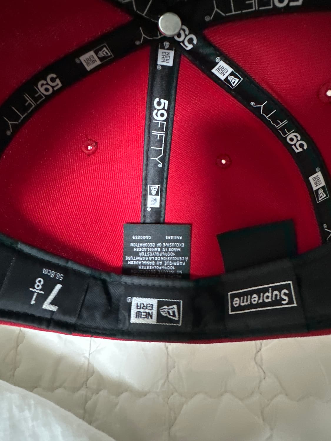 슈프림 챔피언쉽 뉴에라 레드 상품이미지6