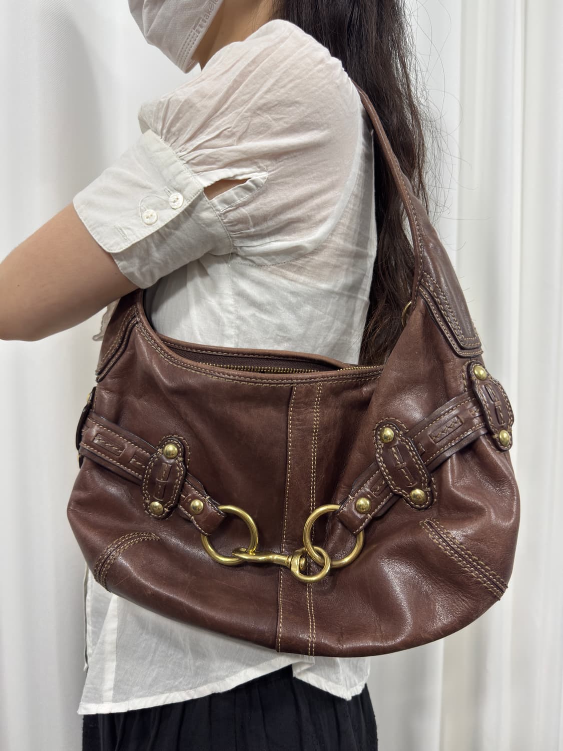 coach leather hobo hand bag 상품이미지1