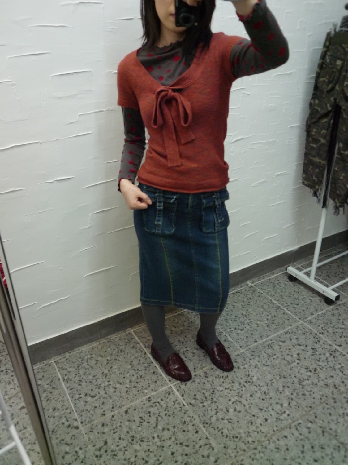 Stitch pocket denim skirt 상품이미지3