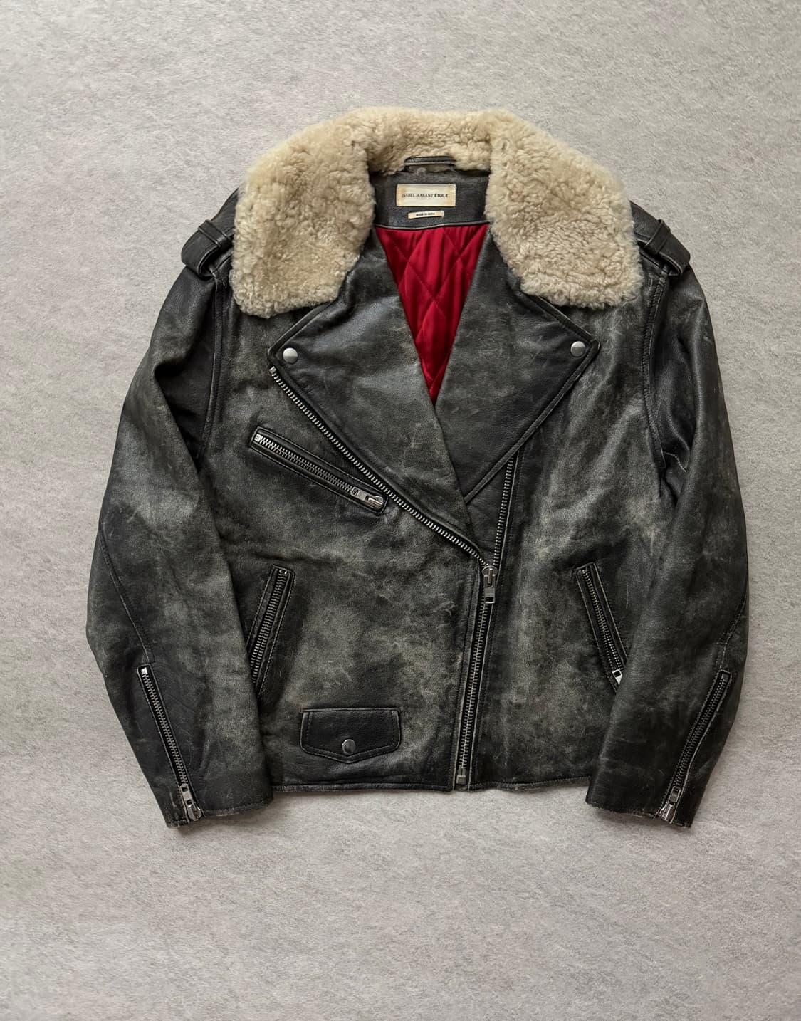 이자벨마랑 버팔로 워싱레더자켓 상품이미지2